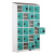 万尊 钢制储物柜24门智能锁每门二层1150×350×1960mm斜顶豆绿色 工期15天