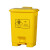 垃圾桶黄色废物医院大容量带盖诊所废弃物脚踩污物利器盒 15L加厚脚踏桶