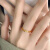 CHENG NINI2024年新款打结戒指女绳结18k包金小众设计感黄金指环食指戒 打结戒指 开口可调节