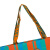 拉拉波波2024新款小熊印花时尚撞色条纹购物袋商场同款休闲LBDA-WFBH11 橙色 F
