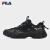 斐乐（FILA）官方男鞋老爹鞋复古运动鞋2024夏季新款猫爪鞋5代休闲鞋 黑-BK 43