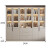 凯 沃 德（K A I W O D E）现代简约书柜玻璃书柜展示柜书房靠墙书架储物柜带灯可定制 六门款式2 加灯