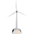 达闻西风力发电模型太阳能风车风力发电模型环保科技实验拼装玩具摆 白色