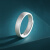 玖长时（JiuChangShi）999足银古法传承情侣银戒指一对男女士款订婚对戒磨砂素圈指环 男士大号