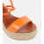 路铂廷（Christian Louboutin） 618女士CHOCAZEPPA120精饰坡跟凉鞋 orange 41 EU