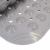 海斯迪克 HK-430 PVC防滑垫 按摩脚垫 浴室浴缸防滑垫 洗澡防滑吸盘垫子 灰色35*70cm