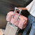 派普达（PPD）旅行包健身包干湿分离游泳包运动包女旅游包行李包手提斜挎 粉色大号