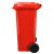 兰诗（LAUTEE）120A 大号户外垃圾桶 物业环卫商用带盖分类垃圾桶果皮箱 可定制 120L红色有害垃圾