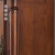 乐满庭 美式酒柜欧式实木酒橱小户型单门矮柜简约靠墙玻璃门置物柜0.6米 板栗色