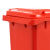 兰诗（LAUTEE）120A 大号户外垃圾桶 物业环卫商用带盖分类垃圾桶果皮箱 可定制 120L红色有害垃圾