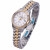 英纳格（Enicar）瑞士手表精英系列机械手表钢带女表（含原装皮带）情人节礼物 白盘钢带间金780/50/330G