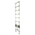 兴航发 铝合金竹节直梯3.8M 铝合金梯子 竹节梯伸缩梯子加厚