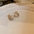 KASIYU2023新款耳环潮一生钟爱耳钉合成珍珠镶钻水滴耳饰时尚气质女 气质珍珠耳钉