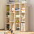 沃变 书柜书架落地 1.06米简易置物架实木色办公室储物收纳柜子自由组合可放A4 橡木色 SG-G14