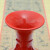 傲世景德镇陶瓷器红色花瓶工艺品客厅摆件家居办公室博古架装饰品瓷瓶 中国红牡丹葫芦瓶+底座