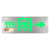 敏华电工新国标消防应急灯3C认证超薄不锈钢面板安全出口标志灯指示牌带电紧急疏散指示灯 不锈钢右向
