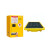 创华 化学品柜12加仑黄色化学品存储柜+1个单桶防泄漏托盘单位个