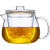 德国进口品质玻璃茶壶单壶耐高温加厚过滤红茶具家用茶水分离花茶壶泡茶器套装的 600ML壶(加厚)琥珀色