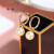 黛米珠宝 海水耳环耳圈 圈圈款7-8浅金色耳环 嬛珠新年礼物 7-8mm