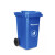 急先锋户外垃圾桶 两轮移动塑料垃圾桶100L 蓝色 HDPE材质 草绿色 100L(两轮款)