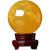 静晶阁天然黄水晶球摆件方解石球原石水晶球摆件打磨冰洲石款办公室摆件 精选直径12厘米