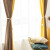 锦色华年安然高品质加厚遮光窗帘ins风撞色客厅卧室窗帘布遮光帘成品定制 黄咖色 3米宽*2.6米高一片