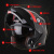 坦克（Tanked Racing）摩托车头盔T270揭面盔3C认证双镜片四季防雾骑行安全帽 亚黑 L码
