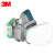 3M 防毒面具硅胶喷漆口罩防尘防毒面罩定做 6502+6004碱性气体防毒套装组合7件套