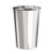 海斯迪克 HK-8010 圆形不锈钢垃圾桶 带内桶室内商场垃圾桶 翻盖港式桶 黑色38*73cm