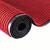 共泰 双条纹地毯 PVC地毯 商场酒店厨房室外走廊吸水防滑地毯 深红色 1.2m*6m