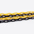 工霸（GONGBA）路锥警示黄黑链条 塑料链条警示柱防护隔离链雪糕筒链接件安全链条 3米 1条 定制