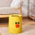重安盛鼎 可爱动物垃圾桶 创意塑料圆形双层卡通客厅卫生间垃圾桶 小黄鸭12L大号23*31