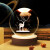 巫记3D内雕发光水晶球卧室办公室桌面摆件创意玻璃球摆件送女朋友礼物  林深见鹿 6CM球+圆木底座