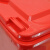 兰诗（LAUTEE）LJT2208 红色100L加厚户外桶 大号物业环卫垃圾桶
