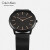 CK卡文克莱（Calvin Klein）Minimal 简约系列延伸款手表 黑盘玫瑰金指针男士石英表 K3M21421