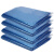 金诗洛 彩色商用大号垃圾袋 加厚塑料平口袋 分类袋 100*120cm蓝色（50个）JM-0002