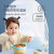 可优比（KUB）儿童宝宝餐具套装注水保温不锈钢婴儿专用辅食碗恒温吸盘碗-樱语粉5件套-樱语粉