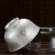 泰光银楼 百福银碗S999足银餐具套装双层隔热饭碗家用银筷子食用银勺子 单个中号碗银重约175克
