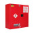 广立顺 防爆柜 锂电池危化品储存柜化学品酒精工业防火安全柜 30加仑红色