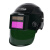 安全帽电焊工专用面罩焊帽头戴式自动变光可上翻全脸防护氩弧焊接 头盔款黑帽绿屏