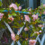 燧木太阳能户外灯玫瑰花藤条灯串花藤庭院花园栅栏装饰阳台栏杆氛围灯 10米100灯玫瑰灯串