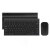 B.O.W 航世 HW086无线键盘鼠标套装 超薄轻音便携充电 巧克力按键台式办公笔记本数字小键盘 78键 【充电键鼠套装】-黑色