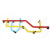 Umbra 欧式创意家居地铁线多功能十挂钩挂墙式收纳挂钩 钢板质感 环保烤漆 彩色