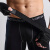曼迪卡威健身手套运动手套拉单杠器械训练引体向上撸铁半指护具护腕 黑色男款S号