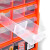 拓为（Tactix）收纳盒零件盒分格乐高工具螺丝LEGO模型塑料盒零件箱抽屉式12格
