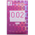 日本进口冈本(Okamoto)002EX系列超薄粉色安全套避孕套 男用女用成人情趣计生用品6只装