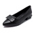 千佰莉（Qin&beale）尖头牛皮粗跟时尚女鞋 舒适通勤女鞋 202D6151黑色36