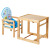 【京东自营】小龙哈彼（Happy dino）婴幼儿实木餐椅宝宝椅双层餐盘可做儿童书桌LMY701-H-M161