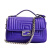 FENDI 芬迪 女士DOUBLE MICRO BAGUETTE系列紫色牛皮纯色时尚手拎包单肩包斜挎包 8M0371 I8F F03HN