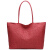 DEER LOVE 女单肩包简约时尚外出旅游沙滩袋购物大包LE108红色
